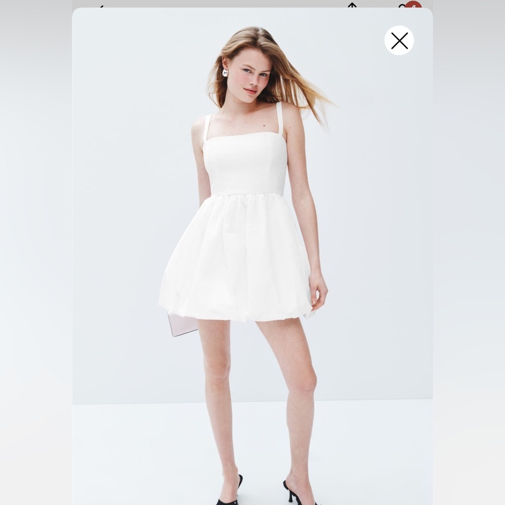 Amanda Uprichard White A-Line Sundress